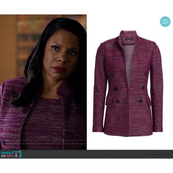 💕ST. JOHN💕 Ombre Ribbon Tweed Knit Jacket Mandarin Collar Pocket Flaps 6 NWOT - Picture 5 of 16